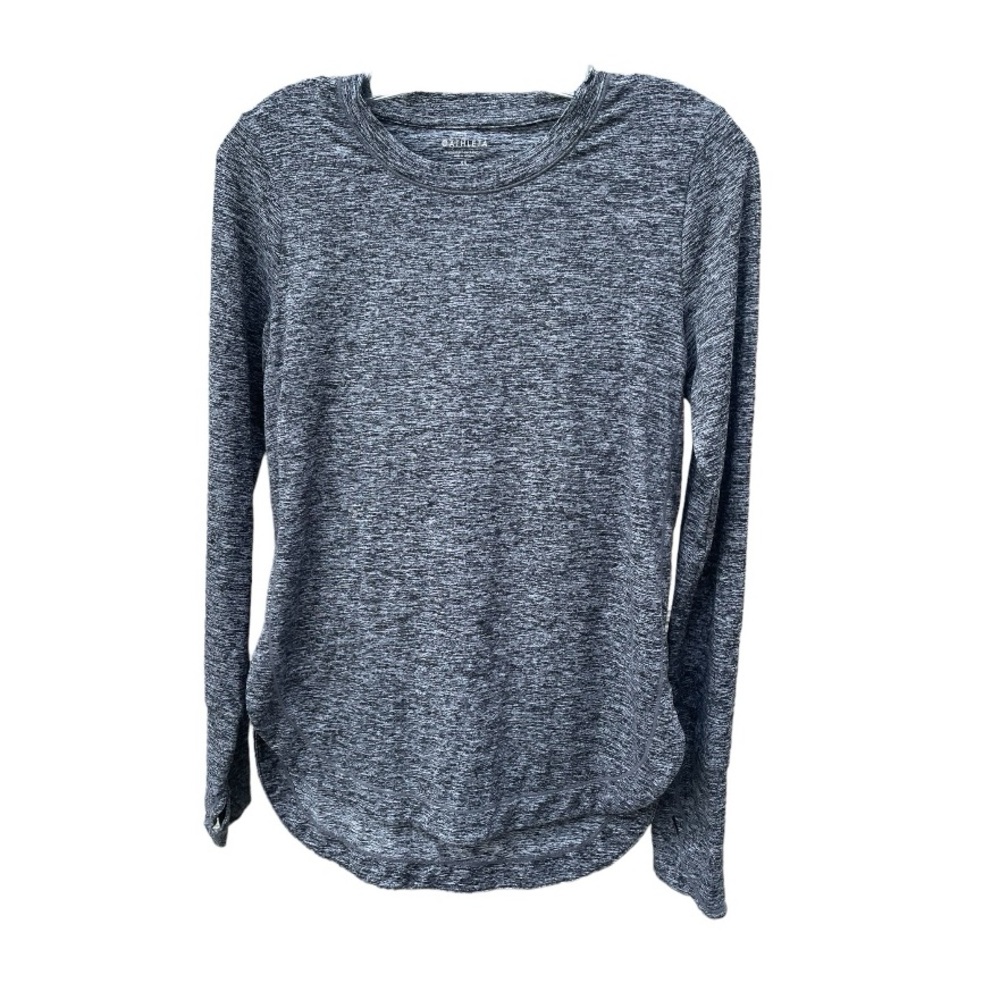 Athleta Charcoal Heathered‎ long sleeves crew neck Shirt